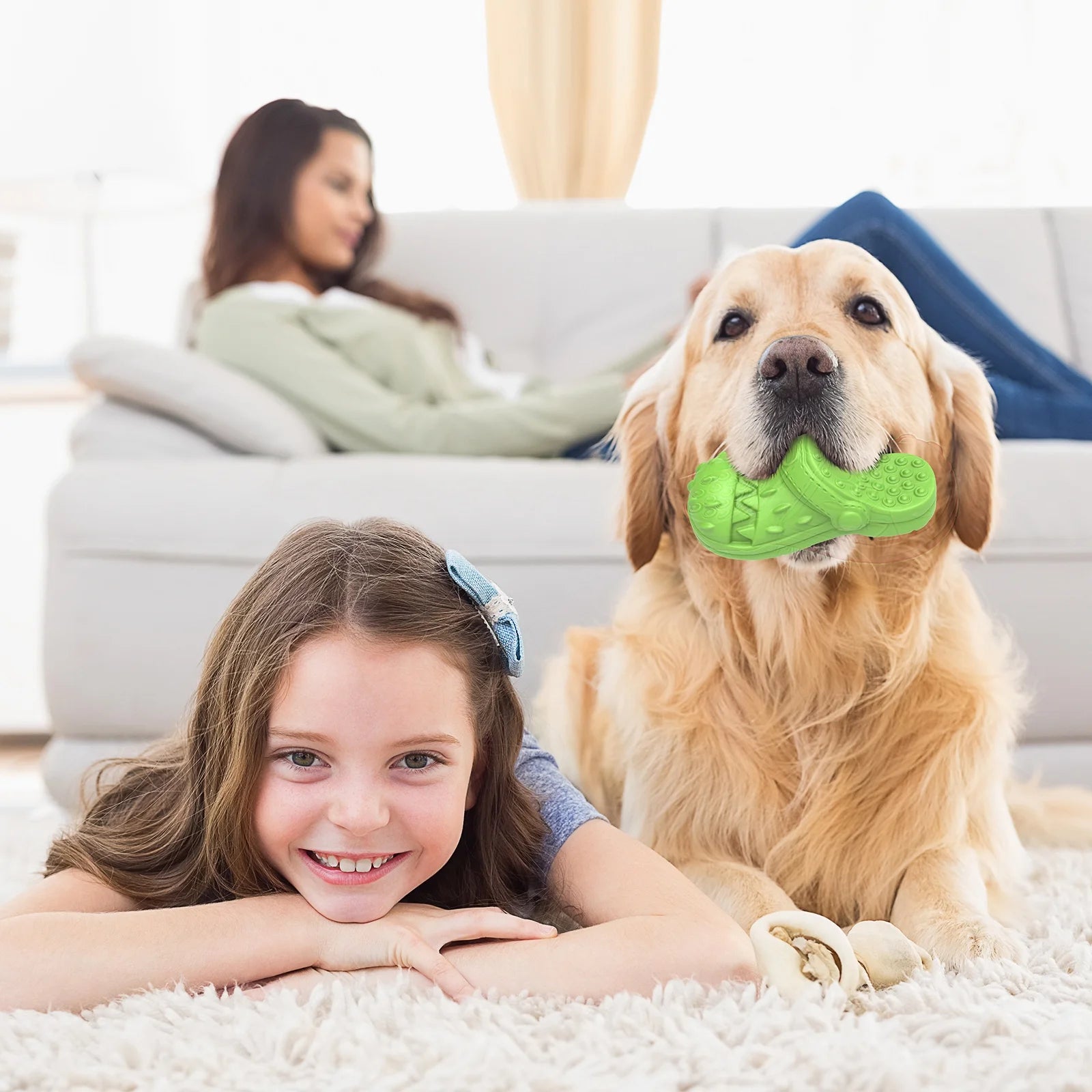 Squeaky Chew Shoe & Teeth Cleaning Dog Toy
