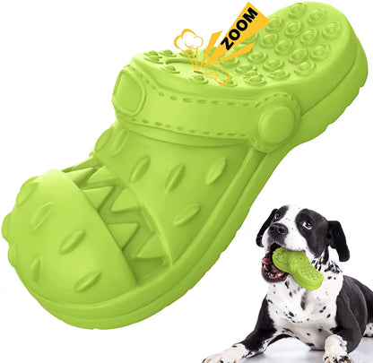 Squeaky Chew Shoe & Teeth Cleaning Dog Toy